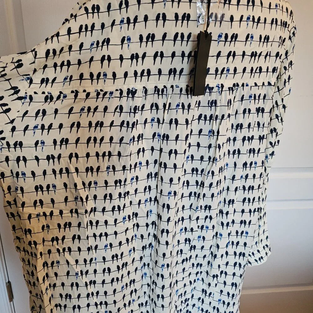 Jane and Delancey Long Sleeve Blouse with Birds! New with Tags! Size 3X - Picture 4 of 7